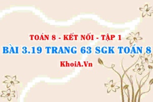 Bài 3.19 trang 63 SGK Toán 8 tập 1 Kết nối tri thức